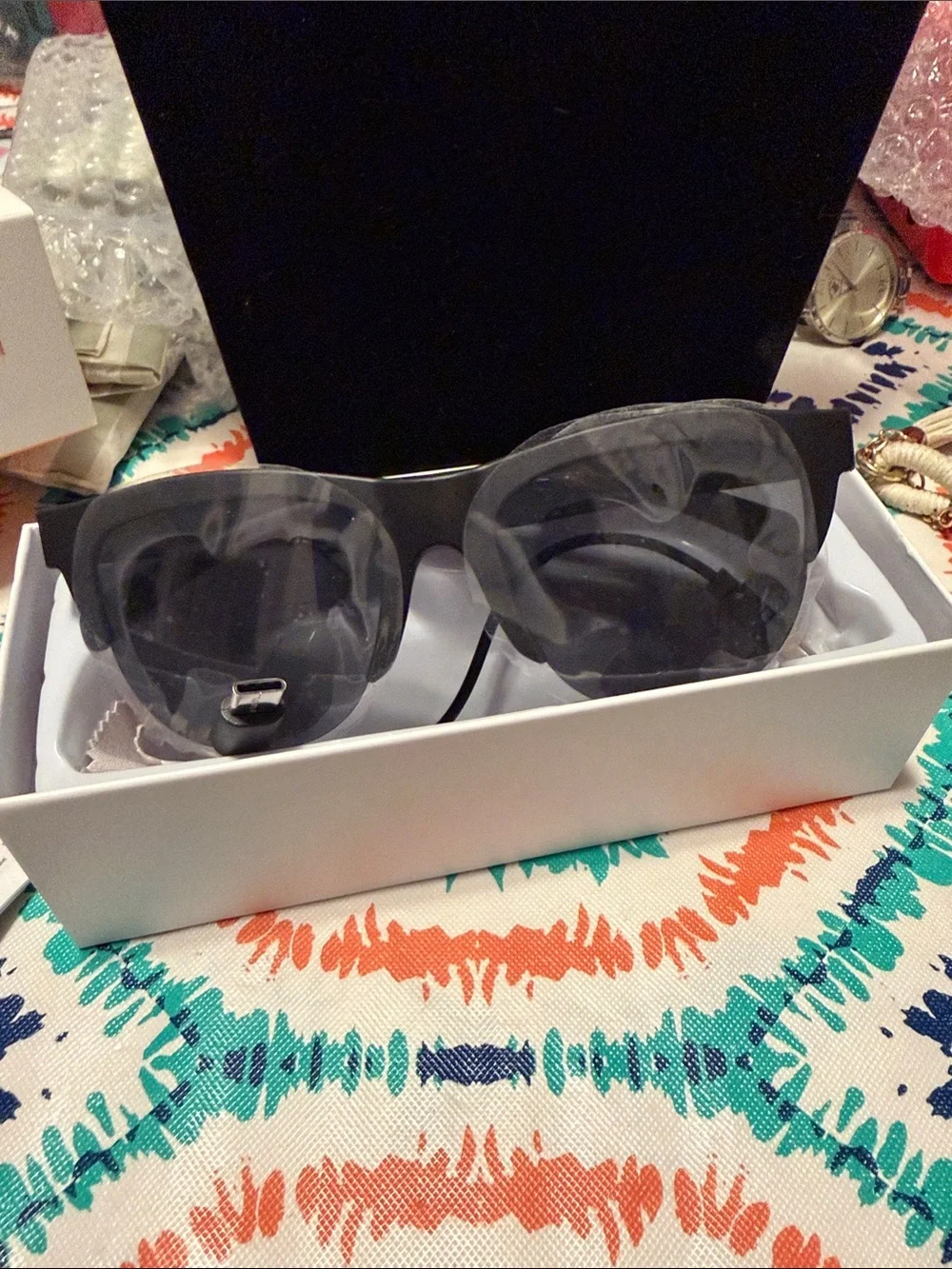 New blue tooth water proof wireless glasses not worn Wireless Glasses Headset
